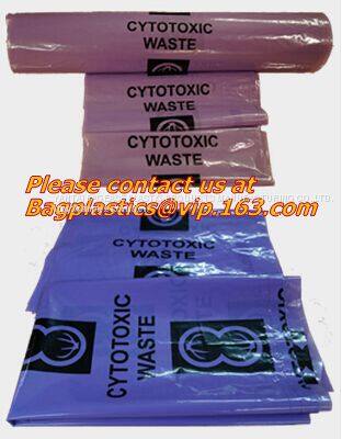 Biohazard Treatment Bags, Sterilized Bags, Disposal Bags, Waste Sacks, Hazardous Waste Bag With Ties