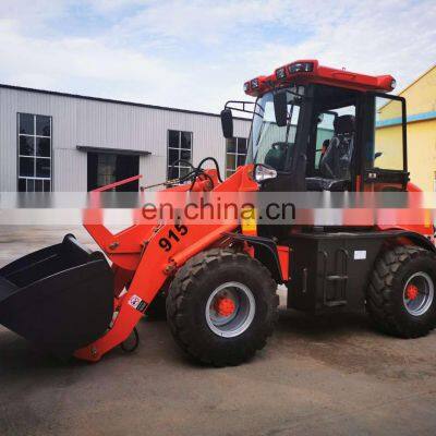 cheap 1.5 ton 915 new quick hitch compact chinese bucket loader front end loader with euro 5 engine