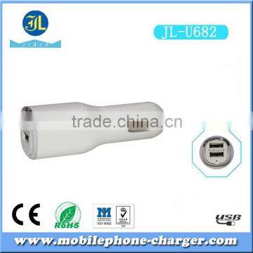 Solar car power AC adapter android phone charger dual nice appearance car charger usb