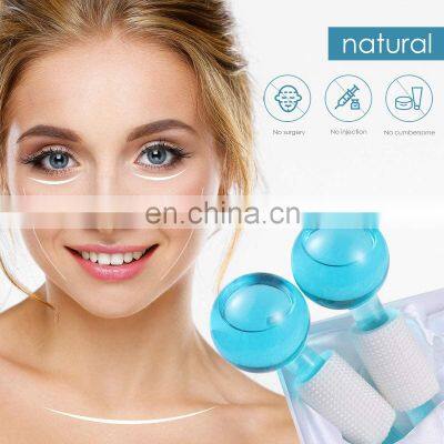 Amazon Hot Selling Wholesale Factory Wave Beauty Ball Glitter Cooling Facial Massager Pink Ice Globes For Face photo-5