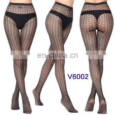 Mature Womens High Heels High Waist Tights Fishnet Stockings Thigh High Pantyhose Foot Sexy Fish Net Silk Stockings photo-3