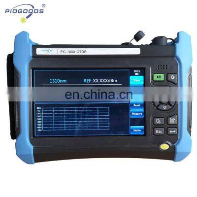 PG-1800 optical fiber otdr price 1310/1550/1650nm, 37/35/35dB, built in power meter, laser source, VFL