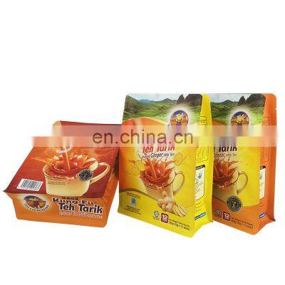 Stand up Milk Tea Pouch Bag Aluminum Foil Flat Bottom Coffee/snack/nuts Plastic Packaging Bag photo-4