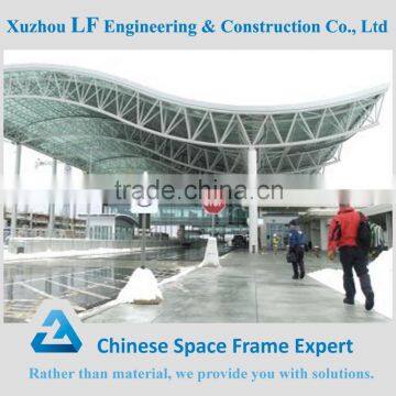 Galvanized steel roof truss design for car parking