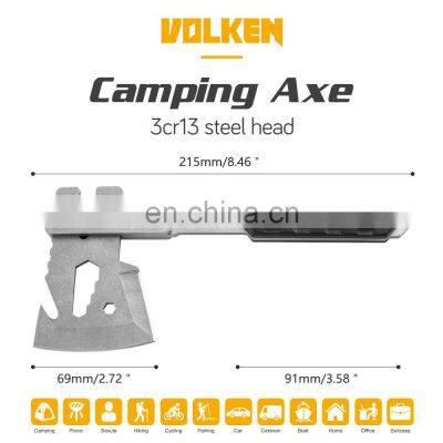 Field Multi-tool Axe Knife High Quality Tactical Axe Solid Wood Handle With Hexagonal Hook Rope Factory Direct Sales photo-3
