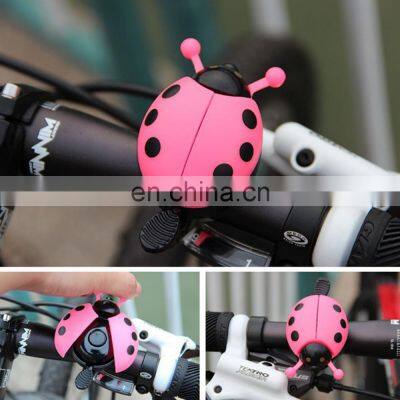 Aluminum Alloy Bicycle Bell Ring Lovely Kid Beetle Mini Cartoon Ladybug Ring Bell For Cycling Bicycle Bike Bell photo-5