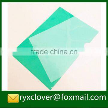 Office Stationery Transparent a4 Size L Shape PP Plastic File Folder photo-3