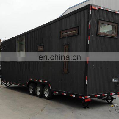 Movable Mobile Portable Modular Homes Field Site Office Trailer Tiny House On Wheels For Sal photo-2