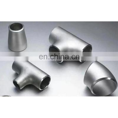 Carbon steel butt welding seamless pipe fitting tee joint for hot sale