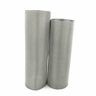 High Precision Stainless Steel Woven Wire Mesh Screen Cylinder Filter Tube For Liquid Filtration photo-2