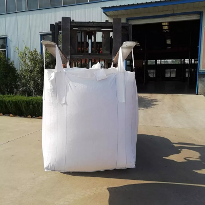 1000kg Loading Weight Bulk Bag 1000kg Tote Bag Single Point Lift FIBC for Cement Fertilizer 1 Tonne Bulk Bag photo-4