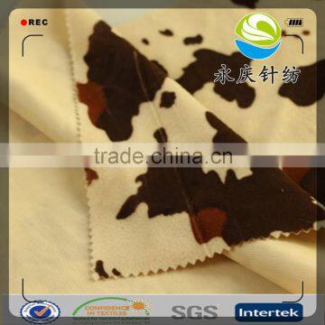 100%polyester animal printed home textile micro velboa