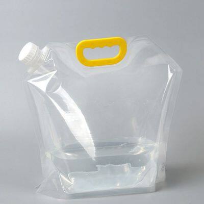 Custom Logo 5 Liter Gallon Oil Beer Juice Drink Liquid Storage Foldable Portable Stand up Spout Pouch photo-4