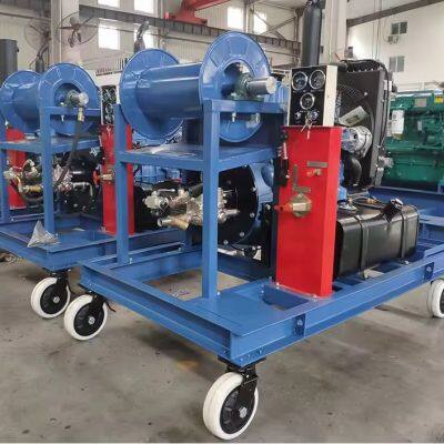 Manufacturer 240bar 170Lmin High Pressure Drainage Cleaning System Diesel Engine Sewer Pipe Maintenance Cleaning