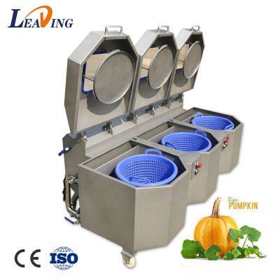 Small Size Bubble Vegetable and Fruit Washing Machine With Ozone Food Processor photo-5