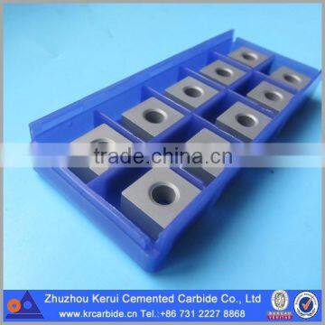 Positive and negative carbide insert with 8 corners for chain saw cutting machine in quarry