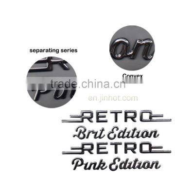 adhesive metal logo And 3d sticker accept customized design