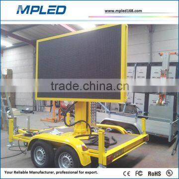 Pop up easy installation led digital panel on truck with linsn card control system