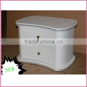 (D209) Cheap white wood bed side table