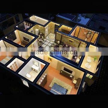 Customized 3D interior family model scale model making home layout model making 3d building model miniature