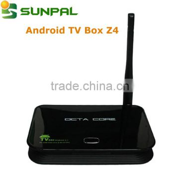 set top box Z4 android tv box support BT 4.0 5G wifi Rockchip 3368 arabic channels iptv box RK arabic channels iptv box