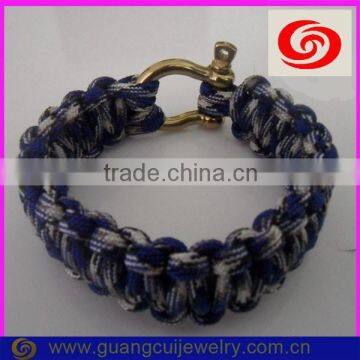 fashion stainless steel gold clasp 550 firefighter paracord bracelet