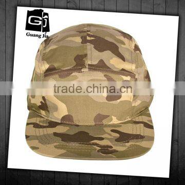 Fashion Custom Flat Top Stylish Pattern Design Cotton Twill Military Style Cap for Promotion