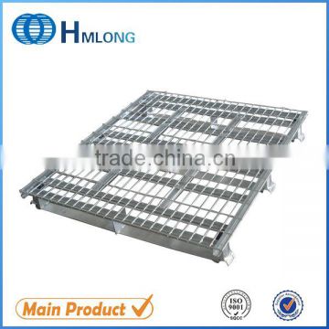 Euro stackable storage sheet metal pallet for warehouse storage