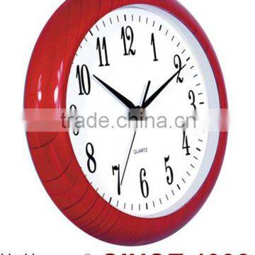 Plastic Material Wooden Color World Clock Gift