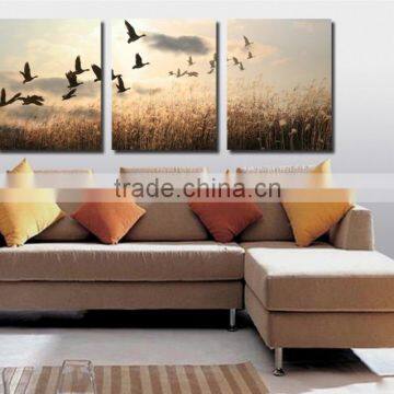 2016 Framed oil painting autumn landscape for home decoration L-385