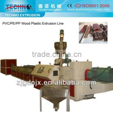 China Supplier WPC Profile Extrusion Line