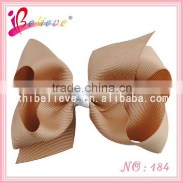 2015 Promote sale high quality boutique bow ribbon barrette