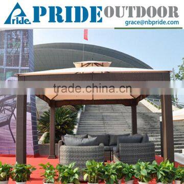 Outdoor Wicker Rome Tent Rainproof Gazebo Tent 3x3 Chinese Style Rattan Gazebo                        
                                                Quality Choice