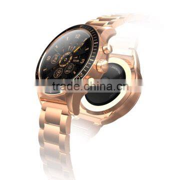 Bluetooth 4.0 300mAh Stainless Steel Round Smart Watch photo-3