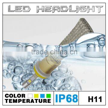 H11 120LM/W 30000hrs LED Vehicle Headlights Automotive Lamps Bulb