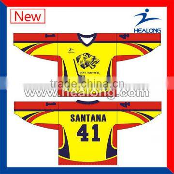 Oem Service Ice Hockey Jersey Wholesale New Style Ice Hockey Jerseys 100% Polyester Ice Hockey Shirts