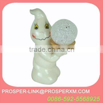 ceramic halloween led light decoration ghost