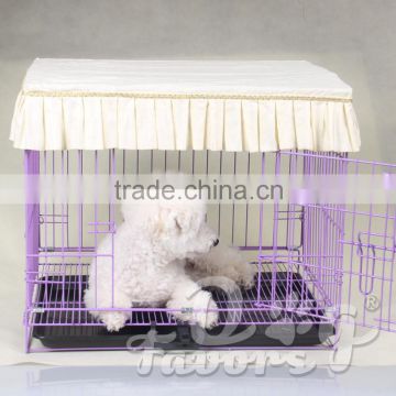 Factory wholesale cotton fabric enveloped dog cage cat child dog tent cover dust cover can be customized