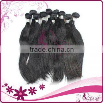 hair beautiful virgin indian/brazilian/peruvian hair weave/weft