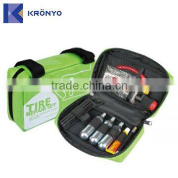 KRONYO radial tire repair patch tool kit inflator co2 tire lever