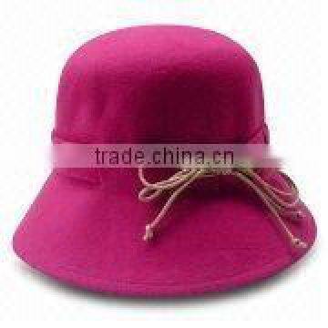 wool bucket hat with string