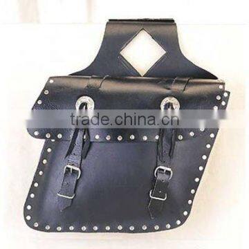 Motorcycle Leather Saddle Bag