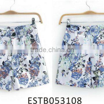 Chiffon floral printed fashion little girls pants