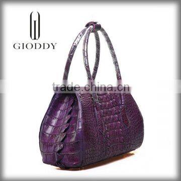 Big discount fashion genuine crocodile skin fancy leather bags