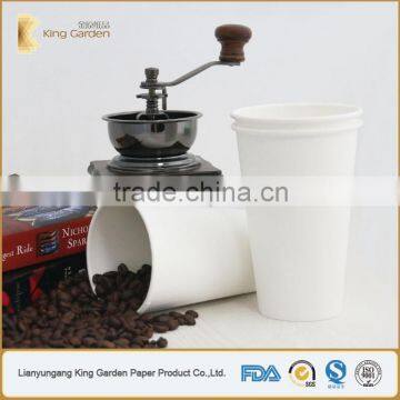 White Disposable Drinking Paper Cup With Lids photo-4