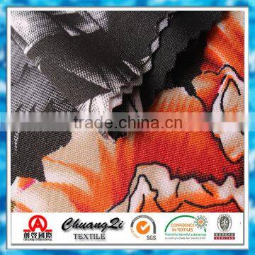 DTY Knitted Textile Polyester Spandex Digital Printed Fabric photo-4