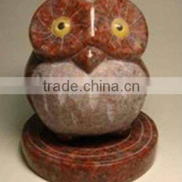 marble stone garden owl statues