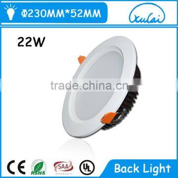 Led manufactures in china die-casting aluminum 22W embedded downlight