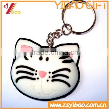 Lovely cat PVC keychain/soft PVC keychain