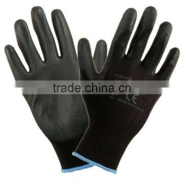 BLACK NEW PU COATED WORK BUILDERS MECHANIC CONSTRUCTION GRIP GLOVES LG015